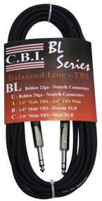 img 1 attached to CBI BL2A 1/4-inch TRS to 1/4-inch TRS Balanced Guitar Instrument Cable, 3ft