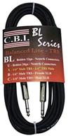 cbi bl2a 1/4-inch trs to 1/4-inch trs balanced guitar instrument cable, 3ft logo