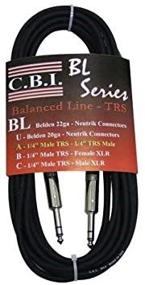 img 2 attached to CBI BL2A 1/4-inch TRS to 1/4-inch TRS Balanced Guitar Instrument Cable, 3ft