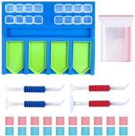 sevenfish diamond painting tools kit: multi-boat diamond art tray holder with 4 slot trays - organizer for diamond painting accessories logo