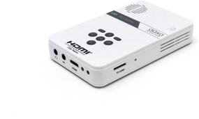 img 2 attached to 📽️ AAXA LED Mini Pico Video Projector - mini-HDMI Input, Built-in Media Player & Speakers, 3.5mm Aux Out, Micro SD/USB Readers and 80 Minute Lithium-Ion Battery (Renewed)