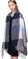 🧣 winter warmth amplified: riiqiichy women plaid scarf pashmina shawls and wraps – thick, long & large for ultimate comfort logo