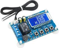 🌡️ high accuracy electronic thermostat controller - drok dc 6-30v 24v digital temperature control board: -50 to +110 degree celsius, lcd digital micro temp control switch module with waterproof sensor probe logo