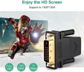 img 2 attached to Переходник UGREEN DVI в HDMI: двунаправленный преобразователь для HDTV, DVD и проектора - высокая скорость, поддержка 1080P