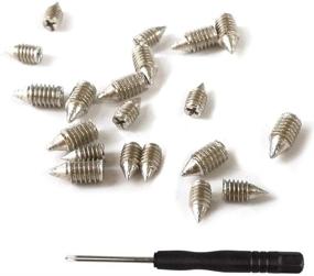 img 2 attached to 🔩 20 Pieces of Silver Nickel Plated Tip Screws with Pointed Cross Slot Design - Ideal for Leather Accessories like Belt Buckles, Wallets, Handbags, and Purses - Includes Screwdriver