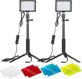 img 4 attached to 🌟 Enhance Your Video Quality with Neewer 2-Pack Dimmable 5600K USB LED Video Light: Perfect for Tabletop & Zoom Conferences, Game Streaming, YouTube, and Photography