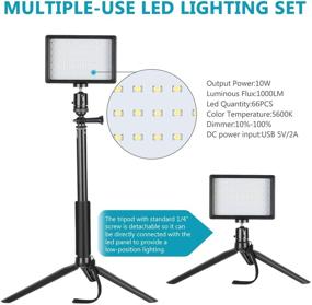 img 2 attached to 🌟 Enhance Your Video Quality with Neewer 2-Pack Dimmable 5600K USB LED Video Light: Perfect for Tabletop & Zoom Conferences, Game Streaming, YouTube, and Photography