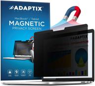 экран конфиденциальности adaptix magnetic для ноутбука macbook pro 13 дюймов [2012-2015] - защитите вашу конфиденциальность и глаза с антивандальным, антибликовым фильтром синего света (amsmr13) логотип