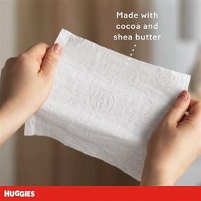 img 1 attached to 👶 Huggies Nourish & Care Baby Diaper Wipes, Scented - 3 Flip-Top Packs (168 Wipes), Varying Packaging