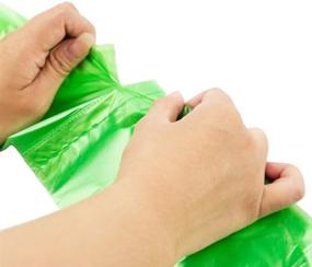 img 1 attached to Kekow Small Trash Bags, Green, 1.2 Gallon, Pack of 125