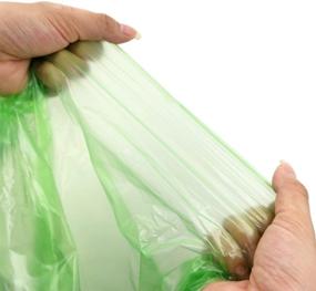 img 2 attached to Kekow Small Trash Bags, Green, 1.2 Gallon, Pack of 125