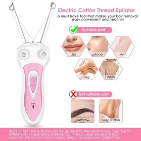 img 1 attached to Electric Cordless Threading Epilator Depilation