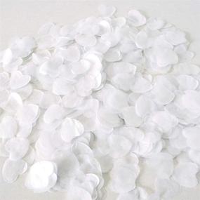 img 4 attached to 💕 4000-Pack Biodegradable White Tissue Paper Heart Confetti – Perfect for Wedding Party Decor & Balloons!