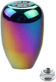 img 3 attached to 🚗 DEWHEL 5 Speed Manual Shift Knob M10x1.25 Screw On Aluminum: Enhance Your Driving with Neo-Chrome Elegance