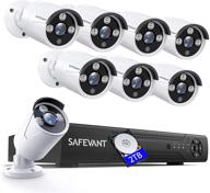 🔒 advanced 5mp home security camera system: exclusive [2021 edition] safevant 8 channel ahd dvr kits with 8pcs 2.5×1080p surveillance cameras, 2tb hdd, night vision, and motion detection logo