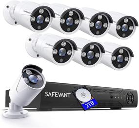 img 4 attached to 🔒 Advanced 5MP Home Security Camera System: Exclusive [2021 Edition] SAFEVANT 8 Channel AHD DVR Kits with 8pcs 2.5×1080P Surveillance Cameras, 2TB HDD, Night Vision, and Motion Detection