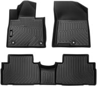 🏞️ viwik floor mats 2019 2020 santa fe - all weather protection for 1st and 2nd row logo