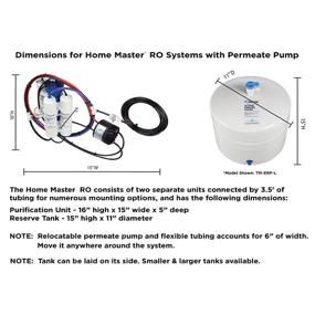 img 1 attached to 💧 Enhanced Home Master TM-ERP-L Standard Permeate Pump Loaded Undersink Reverse Osmosis Water Filtration System