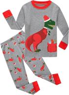 🦖 dinosaur boys' clothing: festive family pajamas for christmas logo