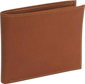 img 1 attached to 🍫 Piel Leather Bifold Wallet in Chocolate Brown