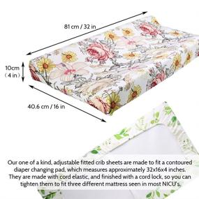 img 3 attached to Versatile Stretchable Floral Changing Mattress for Nursery Kids' Home Store