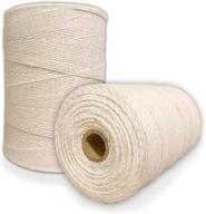 🧶 durable natural/off white loom warp thread - 800 yards, 8/4 warp yarn, ideal for weaving carpet, tapestry, rug, blanket or pattern - versatile warping thread for all looms logo