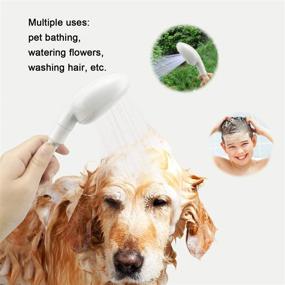 img 3 attached to 🚿 Soerreo Portable Rubber Hose Nozzle – Compact Size, User-Friendly Hand Shower Ideal for People and Pets