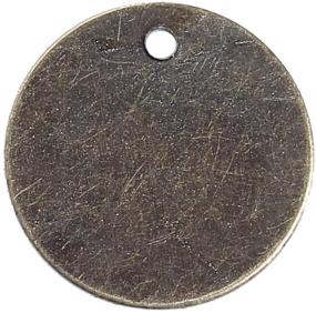 img 3 attached to 🔘 200 Antique Bronze Tone Metal Blanks - 9/16 Inch Round Circle Stamping Blanks with 15mm Diameter - Ideal for Crafting Tags
