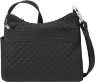 travelon anti theft cross body snake pocket women's handbags & wallets in crossbody bags logo