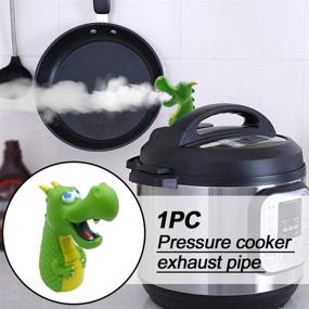 img 3 attached to Enhance Your Cooking Experience with ToSSme Steam Diverter Black Dragon: Redirect Steam Safely, Keep Cupboards and Cabinets Steam-Free | Pressure Release Accessory - Not compatible with Lux (Green)