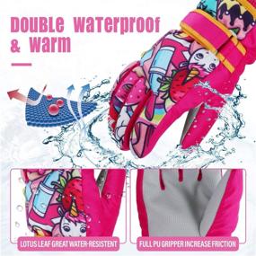 img 3 attached to ✨ Enhanced EVBEA Unicorn Weather-Proof Boys' Accessories for Cold Conditions