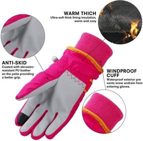 img 2 attached to ✨ Enhanced EVBEA Unicorn Weather-Proof Boys' Accessories for Cold Conditions
