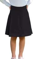 👗 stylish deb alan black length skort for girls: trendy clothing pick logo