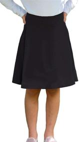 img 4 attached to 👗 Stylish Deb Alan Black Length Skort for Girls: Trendy Clothing Pick