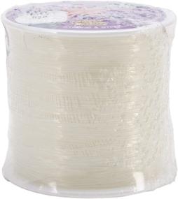 img 1 attached to Clear Pepperell SMJ10001 Stretch Magic 1mm Bead and Jewelry Cord - 100m Length