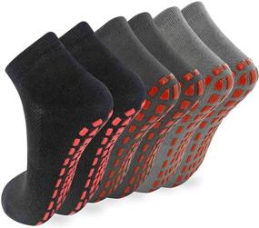 img 4 attached to 🧦 NOVAYARD Women's Black Pilates Hospital Grippers