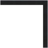 enhance your art with poster palooza 17x21 contemporary black wood picture frame - uv acrylic, foam board backing, & hanging hardware included! logo