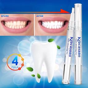 img 1 attached to Krucasano Teeth Whitening Pen Kit (4 Pens) - Effective, Painless, and Non-Sensitive - Get 🦷 a Beautiful White Smile with Natural Mint Flavor and Easy to Travel with Whitening Gel Pen!