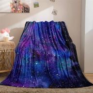 galaxy blanket purple flannel blankets logo