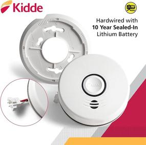 img 1 attached to Hardwired Kidde Smoke & Carbon Monoxide Detector with Lithium Battery Backup - Interconnect Combination Alarm with Voice Alert