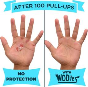 img 1 attached to ⚒️ Optimized for SEO: JerkFit WODies Hand Grips with Wrist Wraps for Weightlifting, Pull-Ups, Cross Training, WODs, and Gymnastics. Shield Against Blisters and Rips, Ideal for Men and Women.