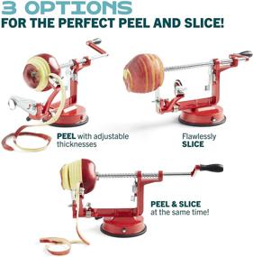 img 3 attached to 🍎 HomeBuddy Apple Peeler Corer - Multipurpose Apple Slicer and Corer with Strong Suction Base, Durable Cutter for Fruits and Veggies - Includes Recipe Ebook