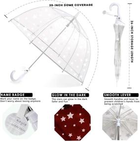 img 1 attached to ☂️ Windproof Clear Umbrella Handle with Transparency