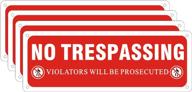 🔒 waterproof prosecution-resistant trespassing violators logo