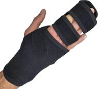 🖐️ effective trigger finger splint finger brace - support for multiple finger conditions, including broken fingers, arthritis, and tendonitis (right - s/med) логотип