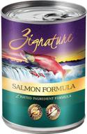 🐟 premium 13 oz zignature salmon formula canned dog food (12 pack) logo