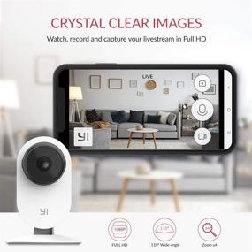 img 1 attached to 📷 YI Security Home Camera 3 Baby Monitor: 1080p WiFi Smart Wireless Indoor Nanny IP Cam with Night Vision, 2-Way Audio, Motion Detection, Phone App - Pet & Baby Monitoring, Compatible with Alexa & Google