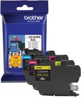 🖨️ brother lc30193pk super high yield xxl ink cartridges - 3 pack: cyan/magenta/yellow - buy now! logo