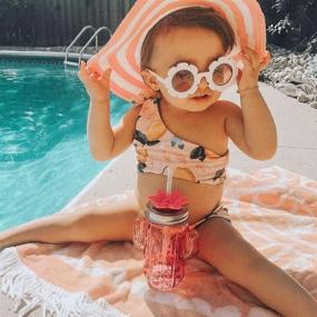 img 3 attached to 🍋 Lemon Print Mommy and Me Family Matching Swimsuit - Sporty Monokini Bathing Suit for Summer Beach Wear