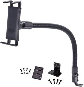 img 3 attached to 📱 Arkon SM688L22 Car Seat Rail Mount for iPhone XS Max XR X 8 Galaxy Note 9 8 S10 - Retail Black: Enhance In-Car Device Accessibility